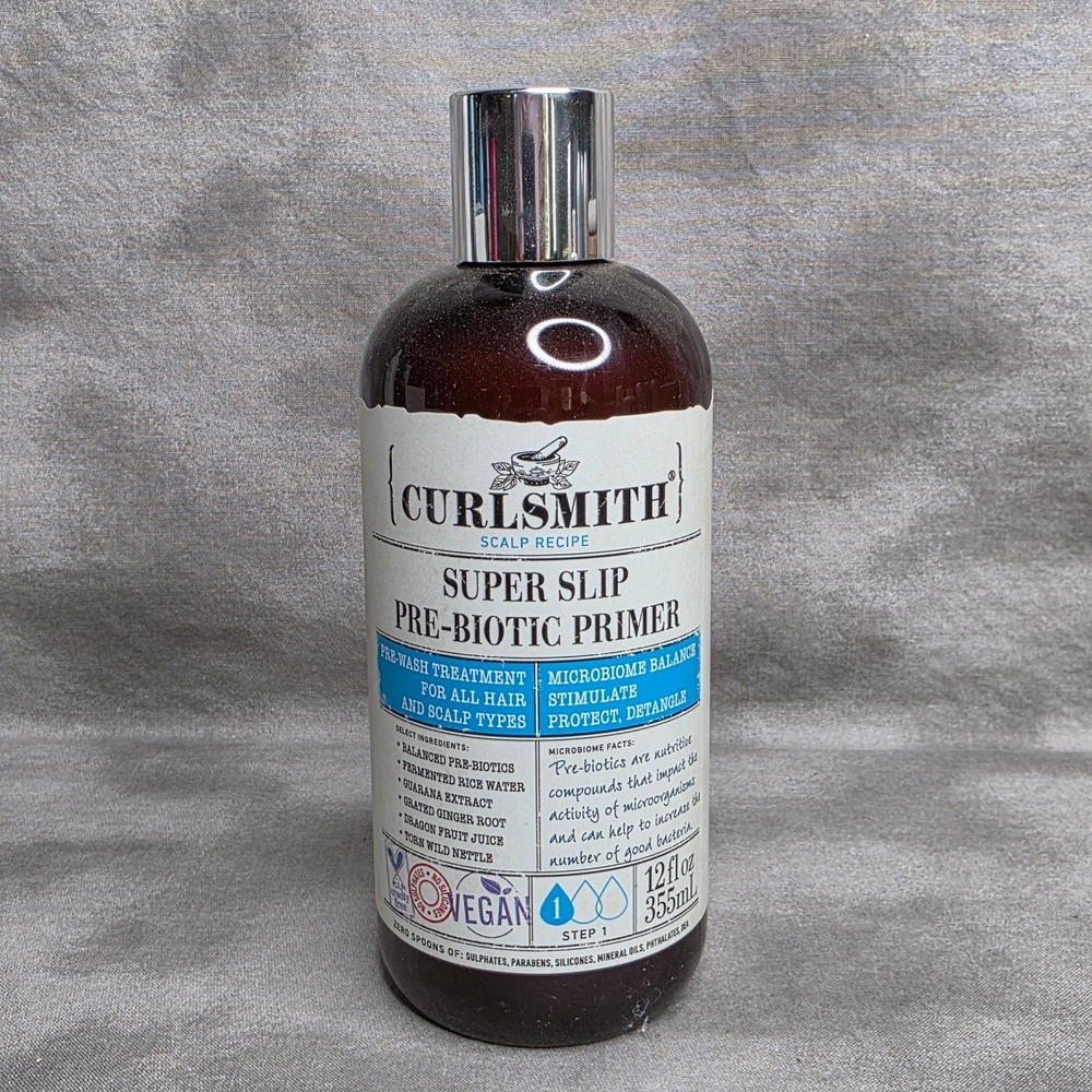 Curlsmith Super Slip Pre-Biotic Primer Step 1 Pre Wash Treatment 12oz